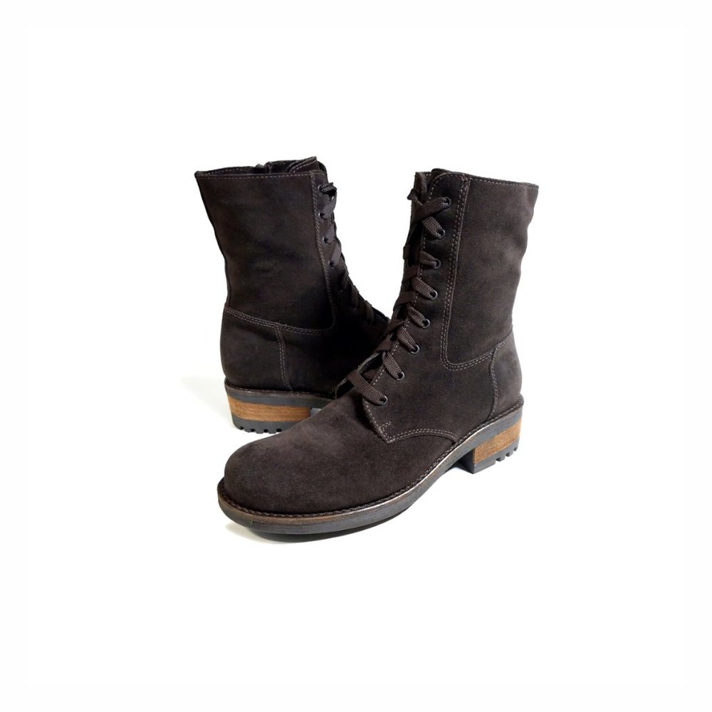 La CANADIENNE Brown Lace Up Boots